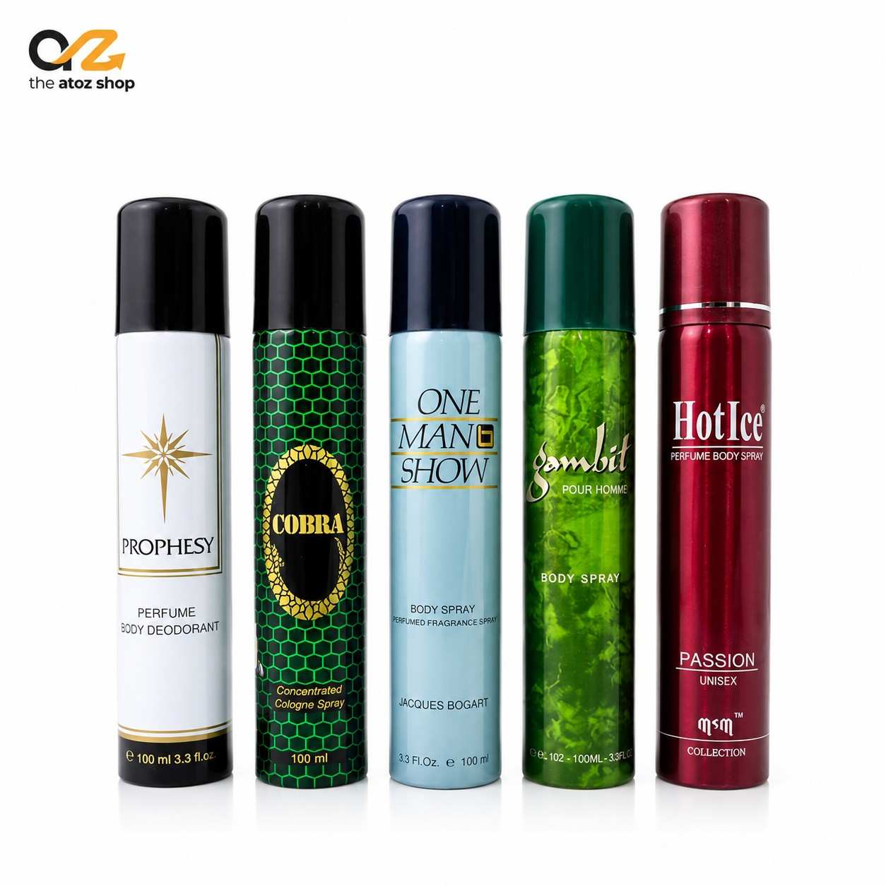 100mlcombomainproductimag 5 Pics Premium Body Spray Combo (100 ML × 5) - Image 1